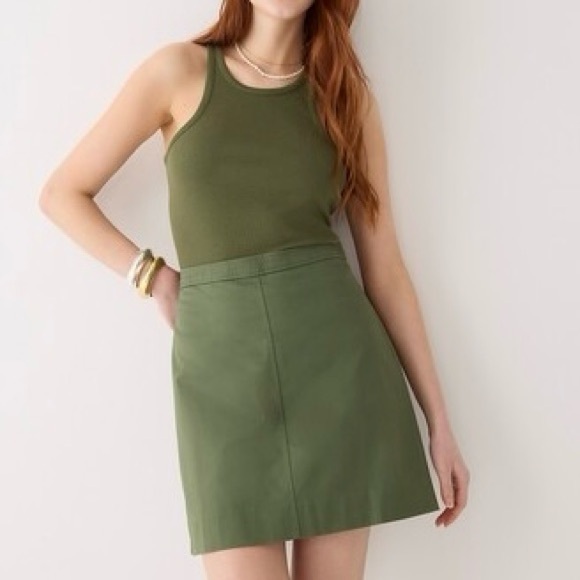 NWT J. Crew Natasha Stretch Twill Cotton Blend Mini Skirt - Picture 1 of 7